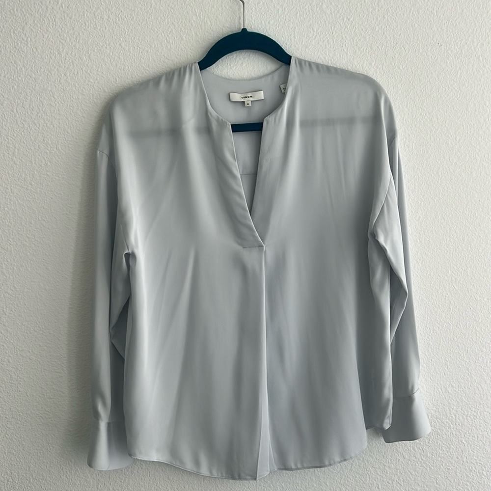 VINCE 100% Silk Shirt XS